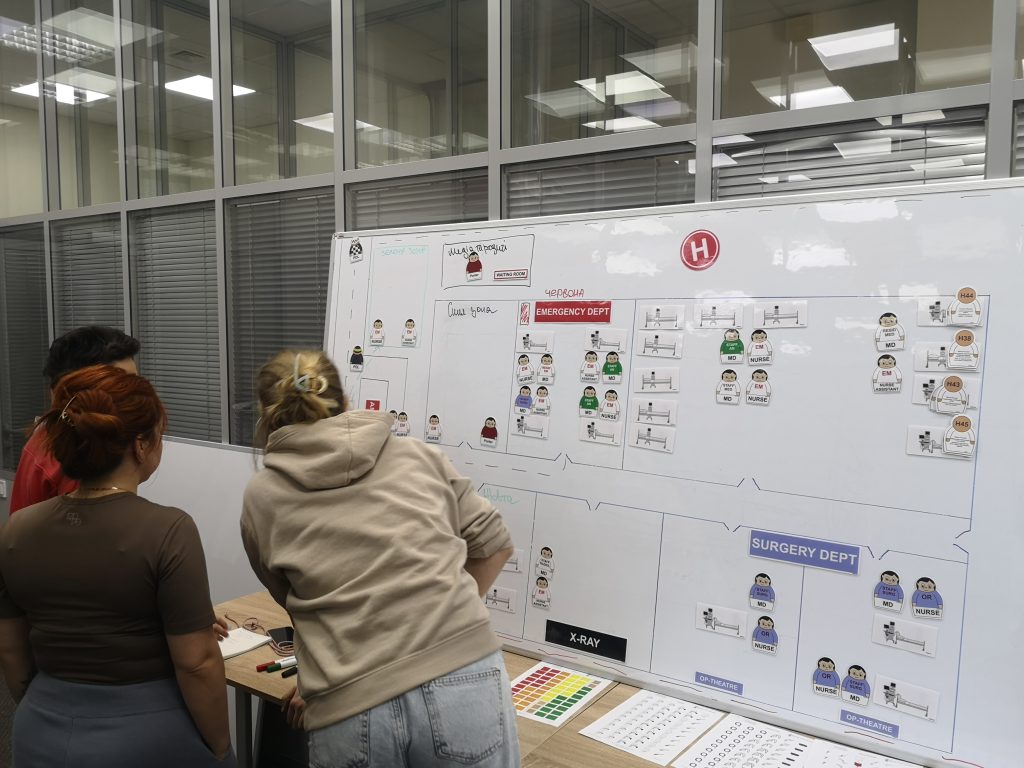 ICRC MCI training using Emergo Train System in Kyiv, Ukraine.